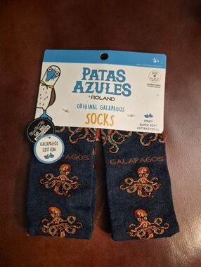 Patas Azules & Roland Galapagos Socks Size M Octopus